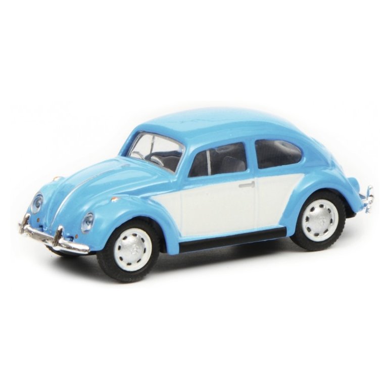 VW Beetle Blue/White