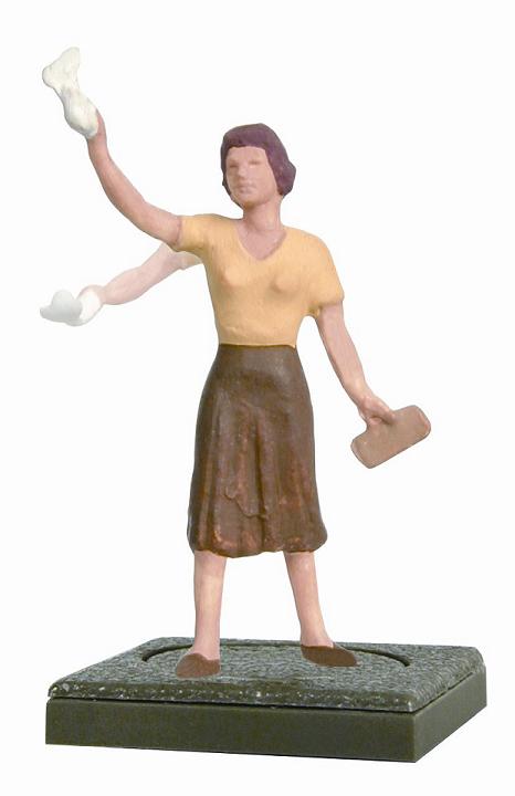 Woman Waving with Moveable Arm