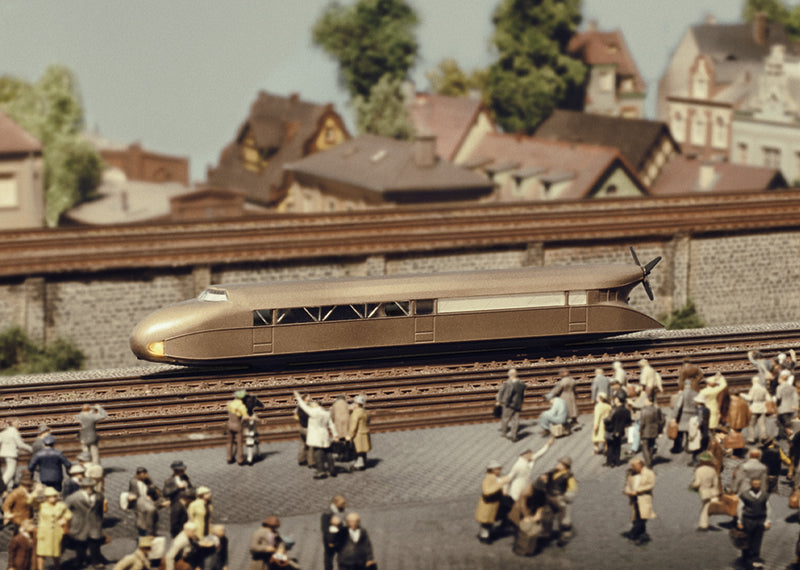 Rail Zeppelin Propeller-Powered Rail Car