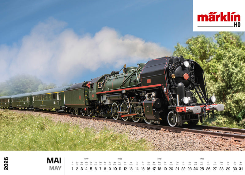 Märklin/Trix Wall Calendar for 2026
