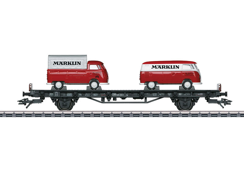 Auto Transport Car with 2 VW Type T1 "Märklin" Bus Transporters