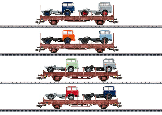 Vehicle Transport Freight Car Set