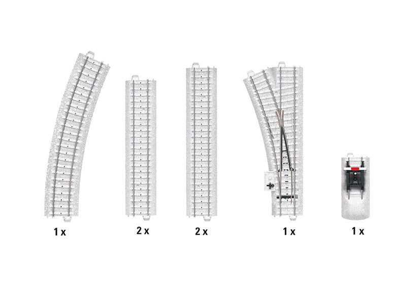 "Snow Covered Track" C Track Extension Set