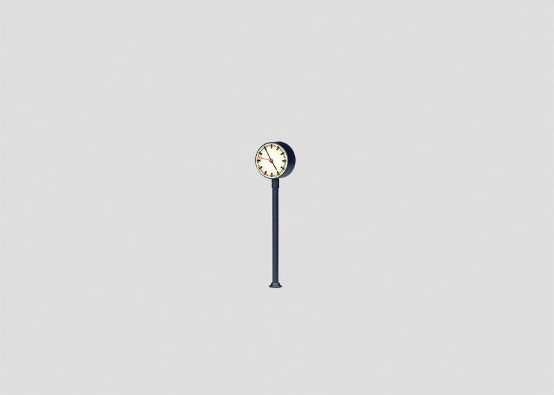 Lighted Railroad Station Platform Clock