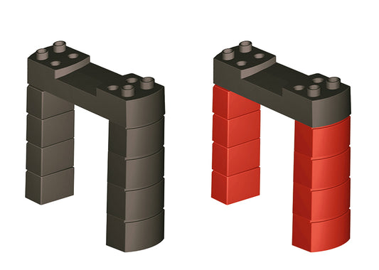 My World Elevated Railroad Plastic Track Extension Set