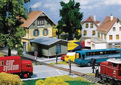 Highway Grade Crossing for Railroad Car System