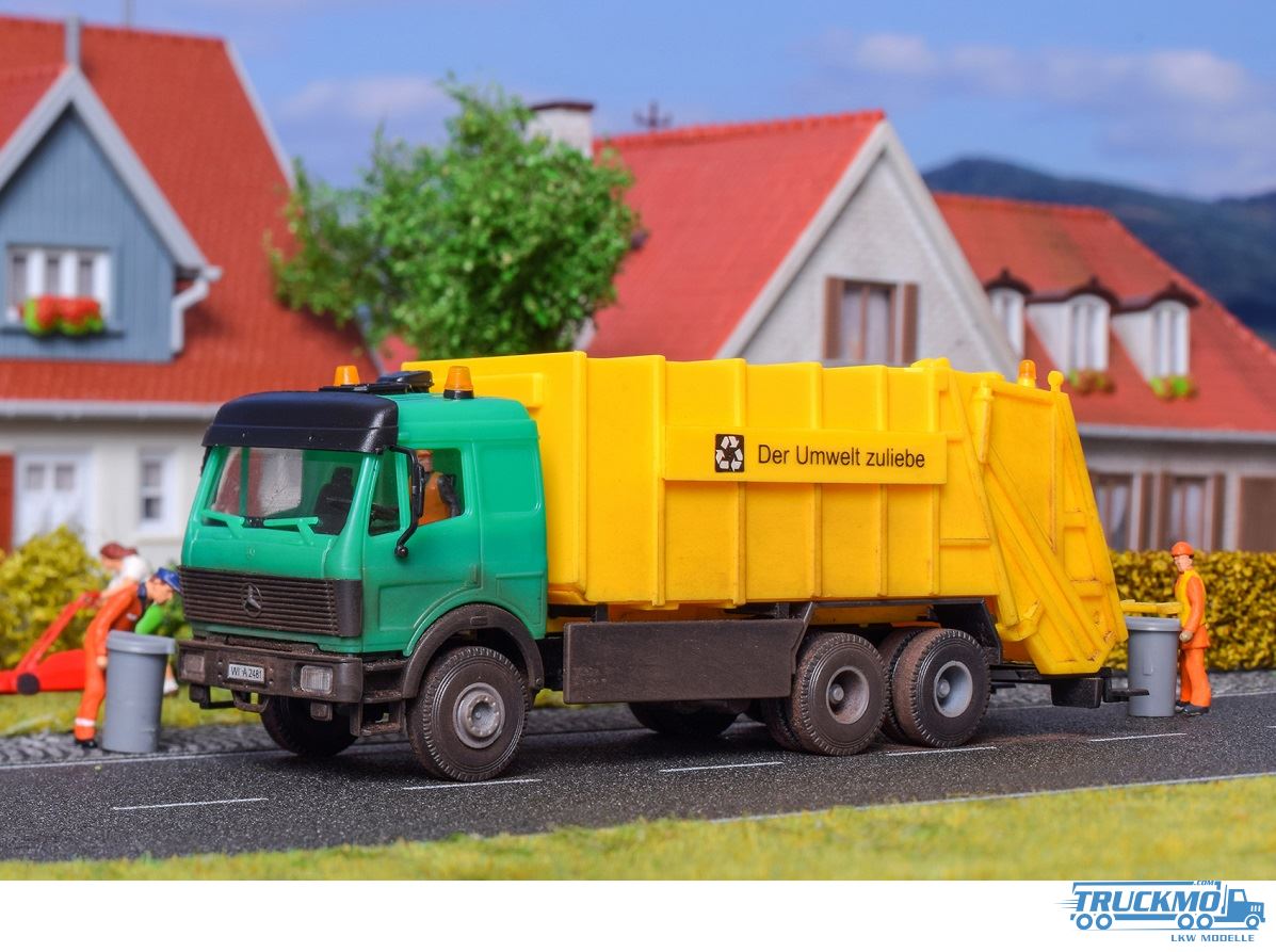 Kibri MB Garbage Truck with Bin