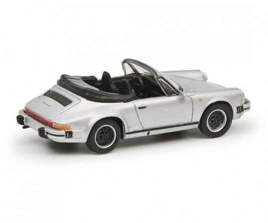 Porsche 911 Carrera 3.2 Convertible (Top Down) Grey 1:87