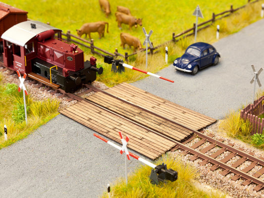 Wooden Plank Level Crossing