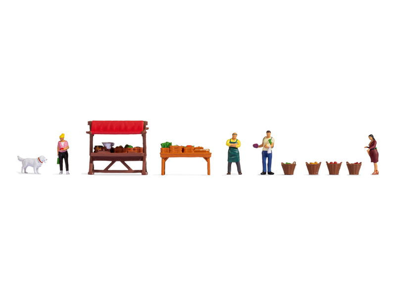 Themed Figure Set "Vegetable Stall"