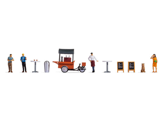 Themed Figure Set "Coffee Stall"