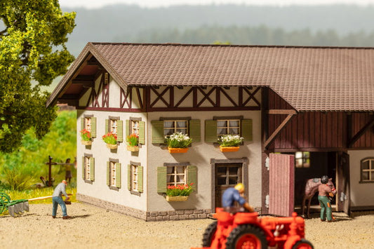 Blossoming Flower Boxes, Red