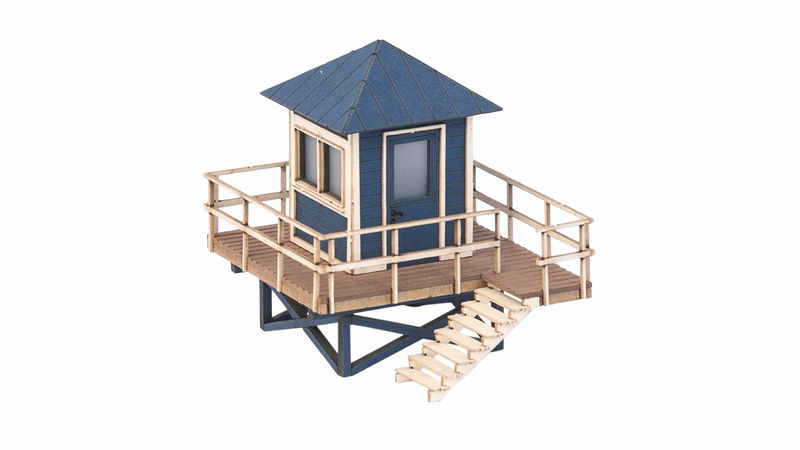 Lifeguard Tower with Shark Fin