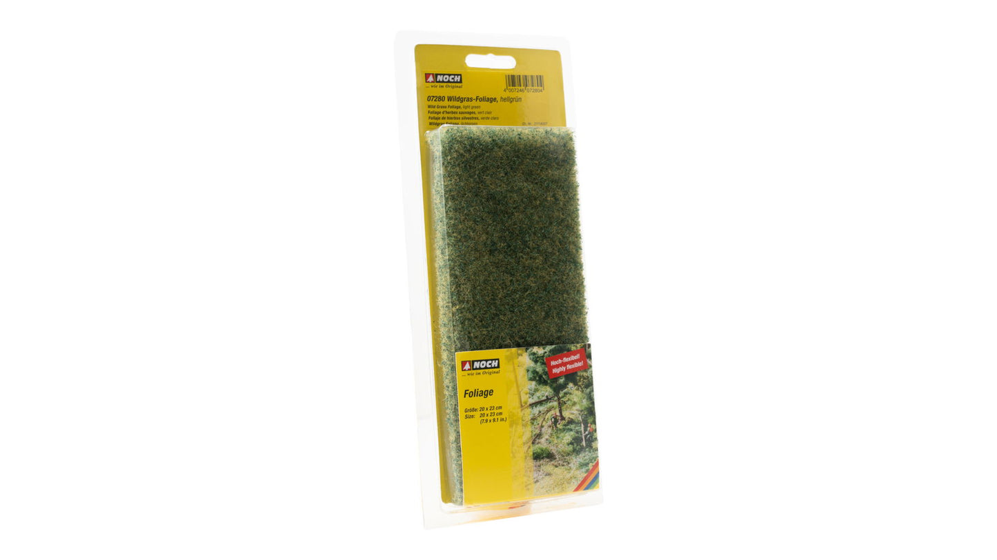 Wild Grass Foliage, Light Green, 20 x 23 cm