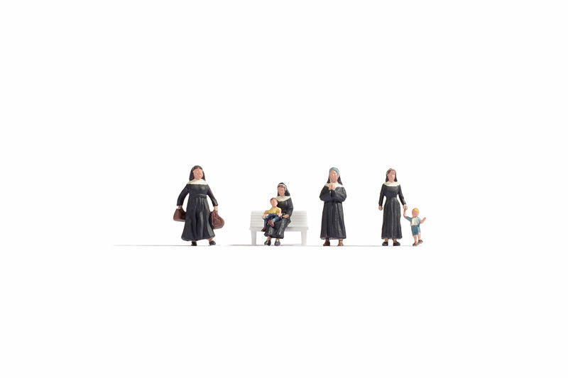 Standing and Sitting Nuns